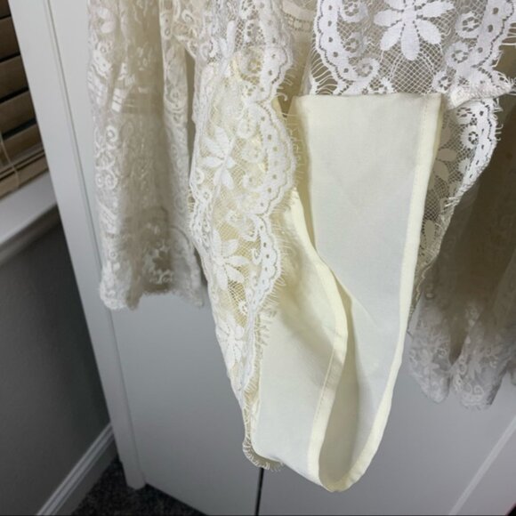 Dolce Vita Cold Shoulder Lace Mini Dress - Picture 6 of 16